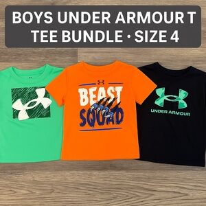 Bundle Listing – Boys Size 4 Under Armour T-Shirts (3 Pack)